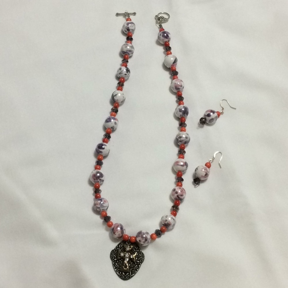 Authentic Handmade Necklace & Earring Set